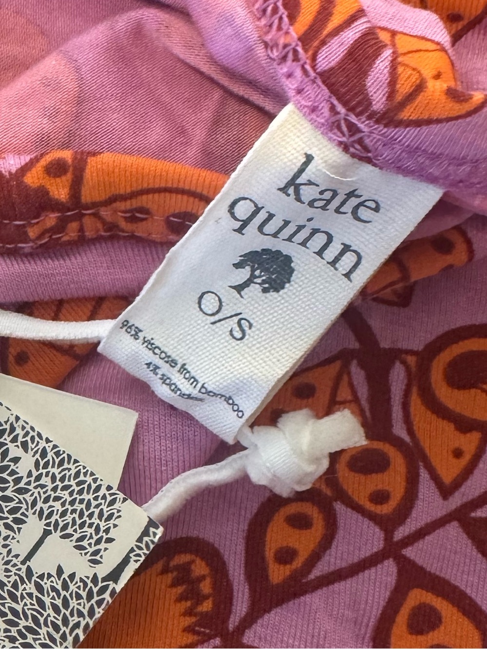 KATE QUINN Single Layer Blanket Orange, Tropical, Vine swaddle NWT - Picture 4 of 5